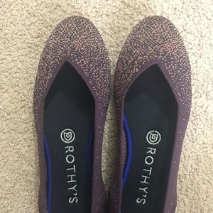 Rothy’s Eggplant Metallics Size 7.5 EEUC